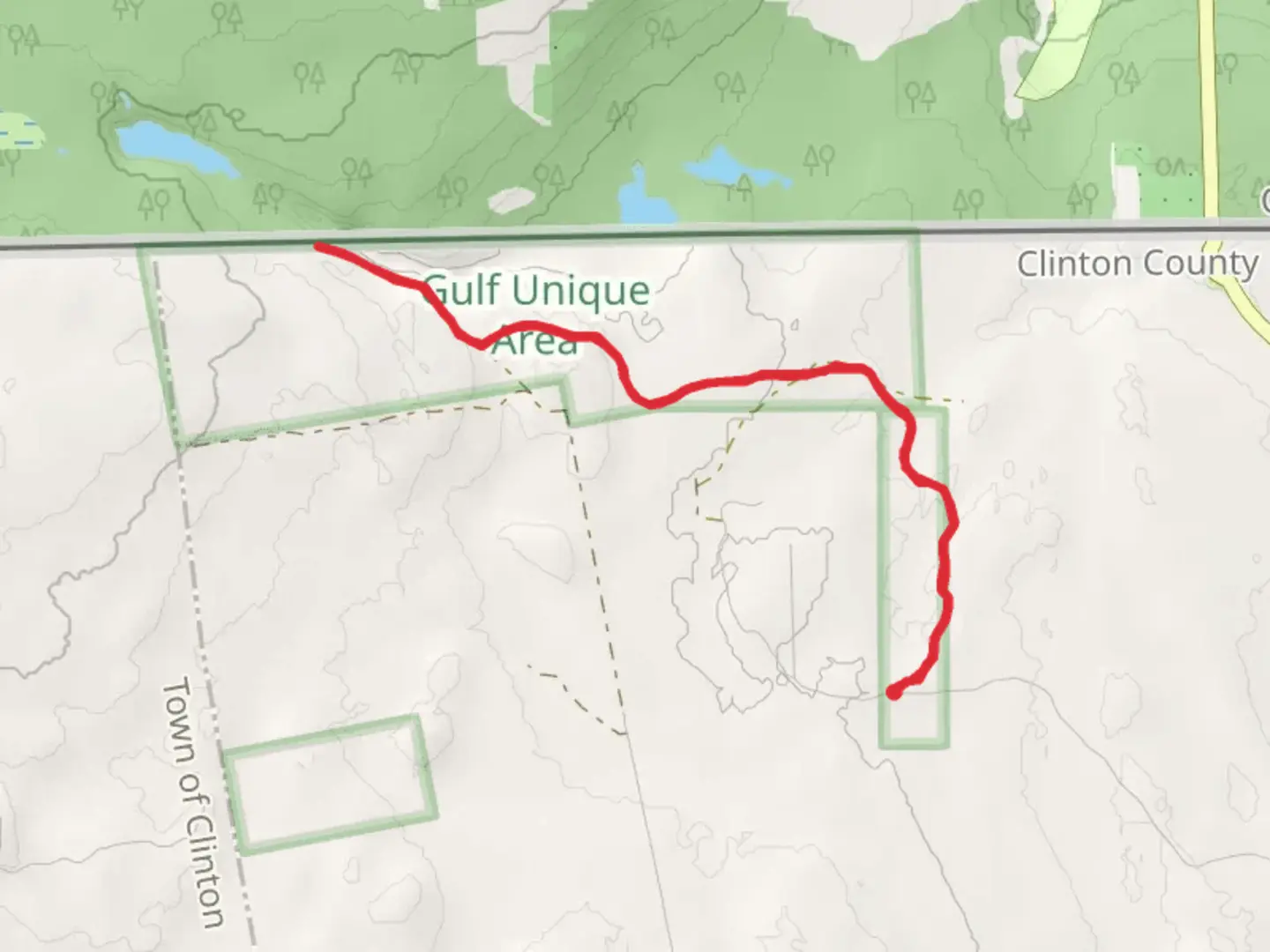 An image depicting the trail Allen Brook - Yellow Foot Trail and its surrounding area.