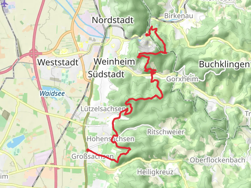 Birkenau to Grosssachsen Walk