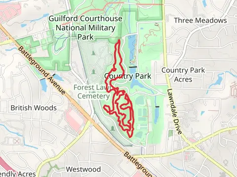 Jaycee Park and Lewis Center and Park Loop