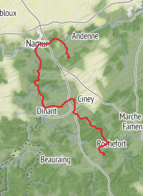 Gesves ROUTE mobile static map