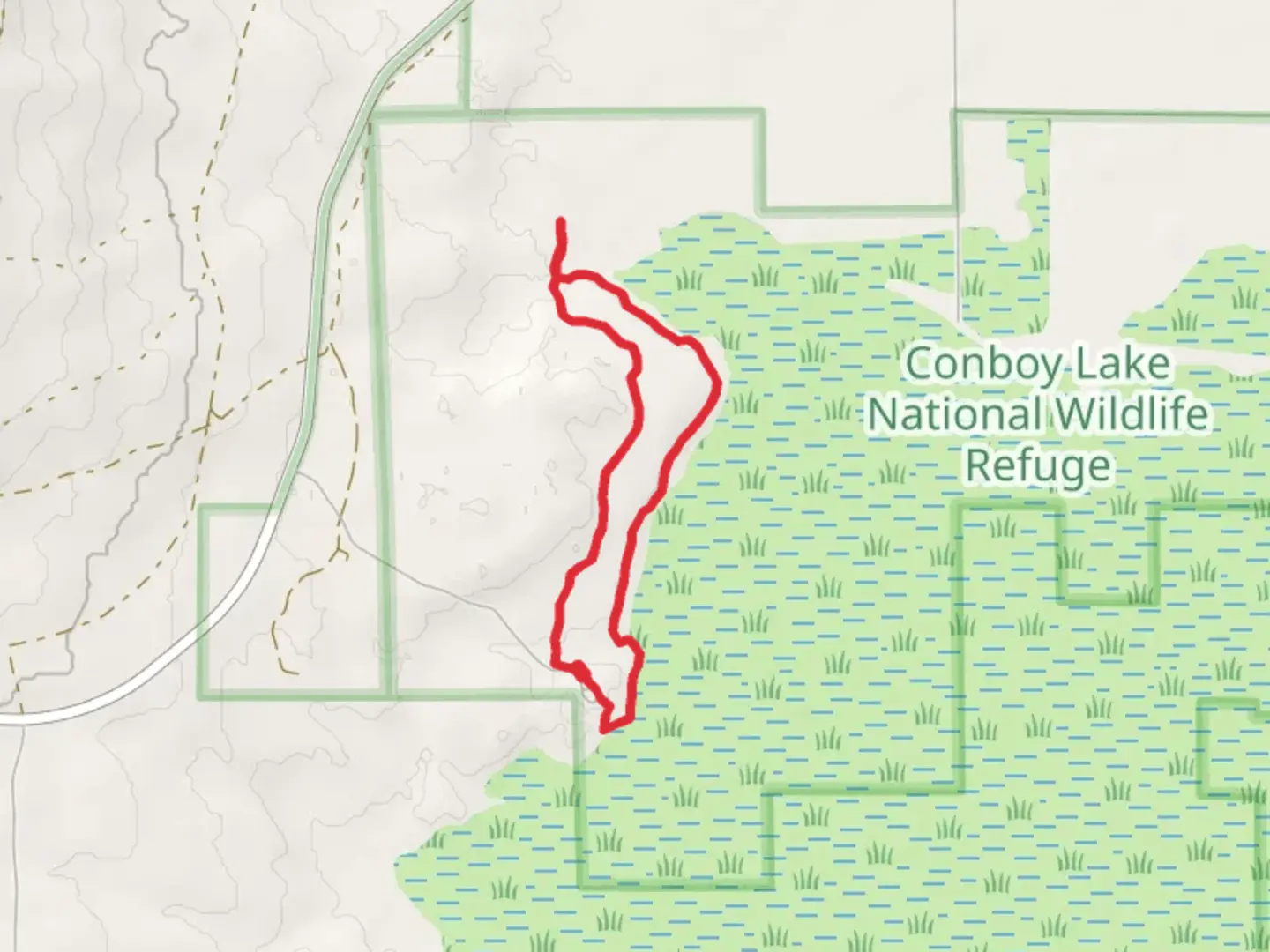 An image depicting the trail Willard Spring Loop Trail and its surrounding area.