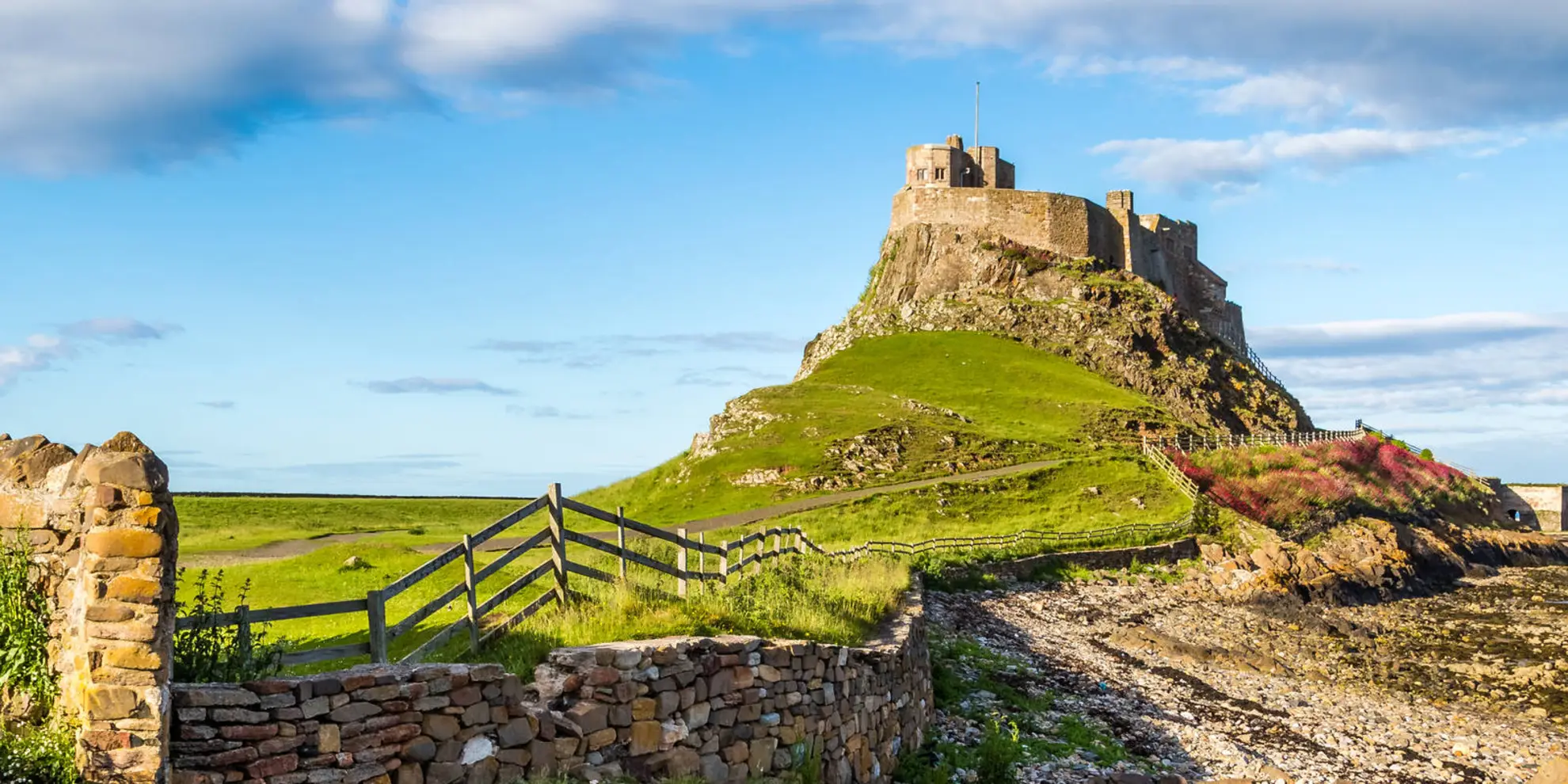 An image depicting the trail Holy Island and its surrounding area.
