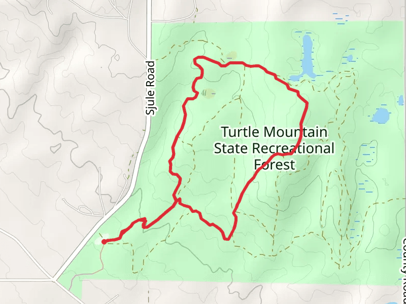Turtle Mountain State Recreation Area Loop
