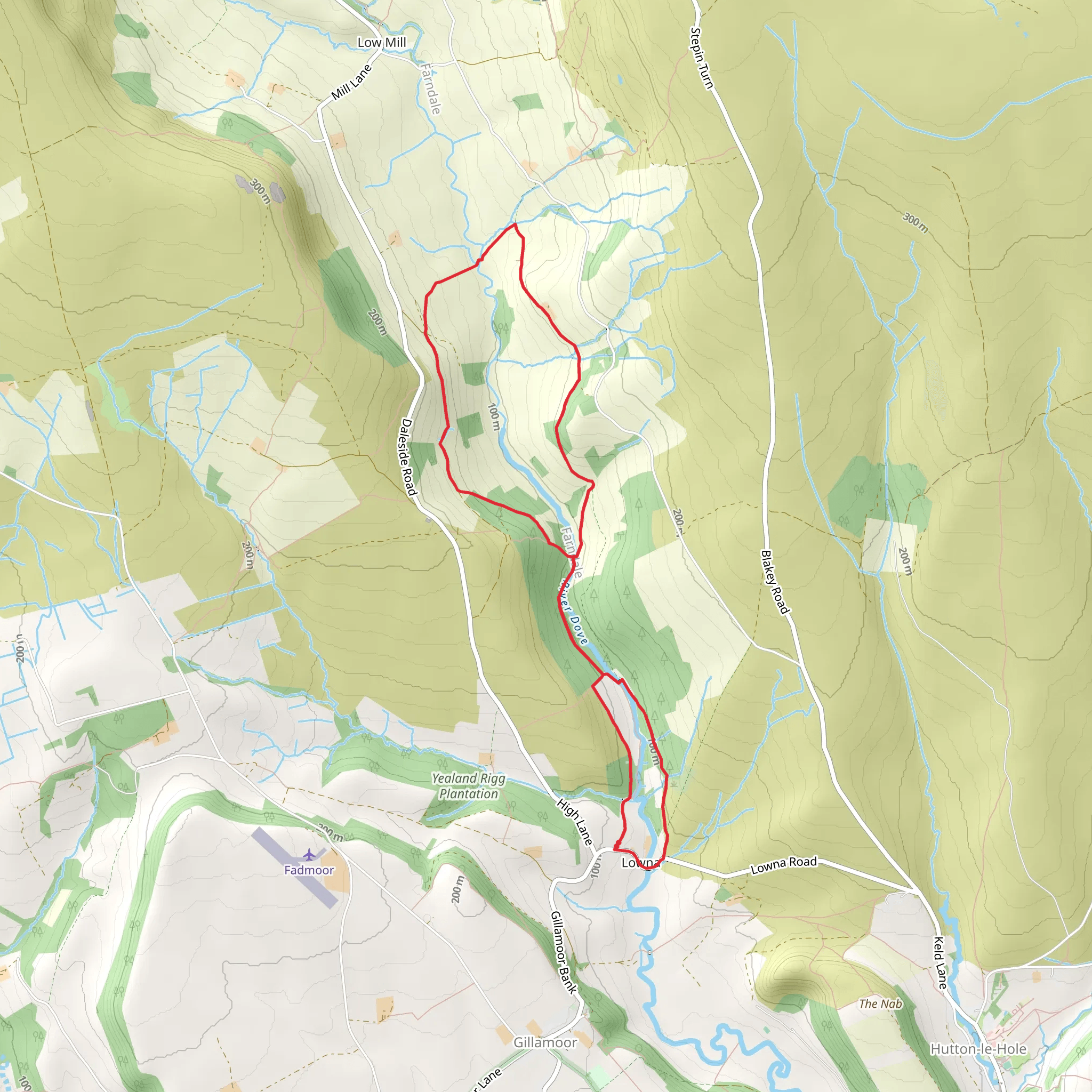 Thunder Head Hill Loop mobile static map