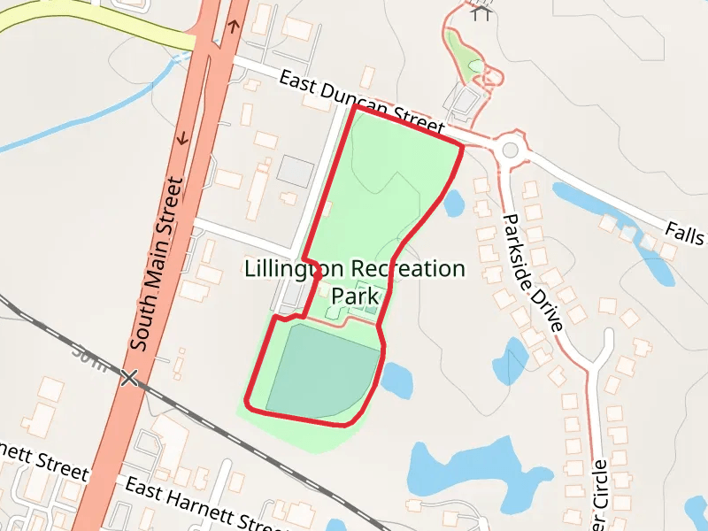 Lillington Recreation Park Loop