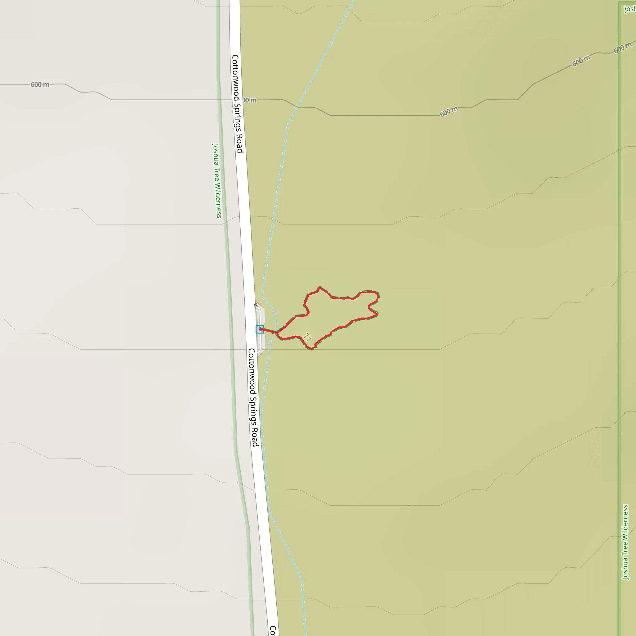 Bajada Nature Loop Trail mobile static map