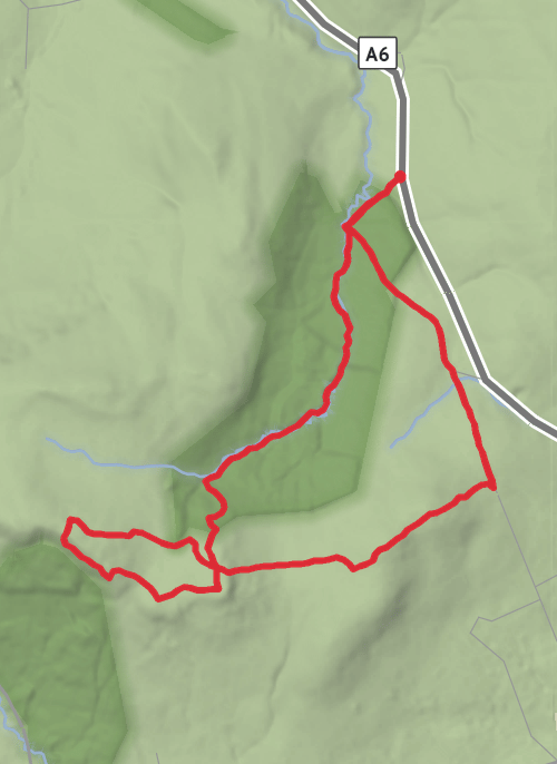 Hike from Dungiven mobile static map