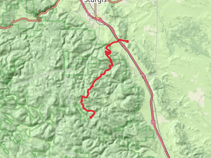 Centennial Trail from Alkali Creek Campground