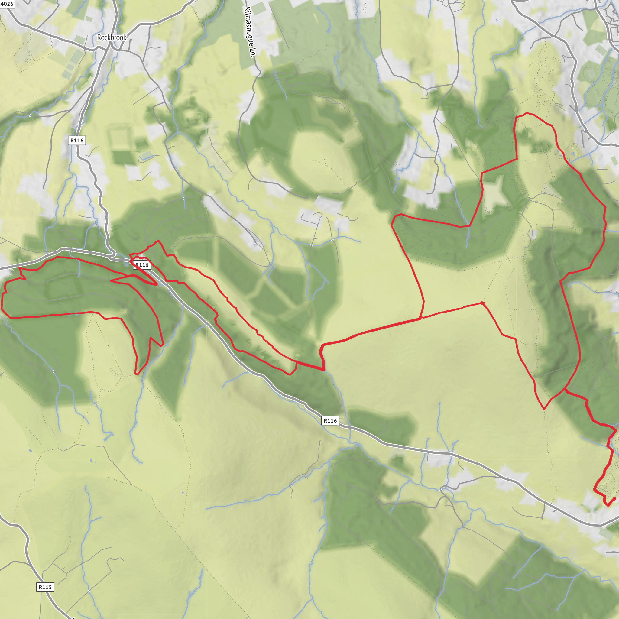 Run The Line Long Course 2026 mobile static map
