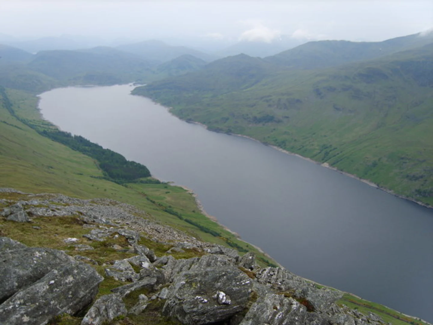 An image depicting the trail Stob Coire Sgriodain and its surrounding area.