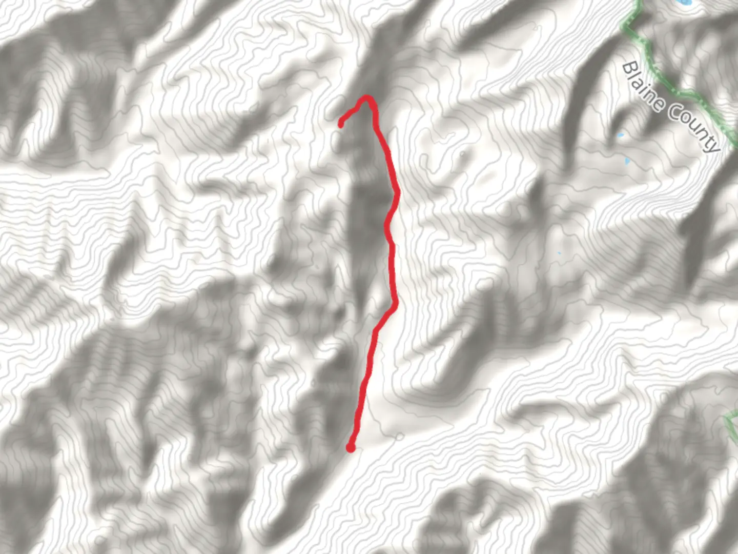 An image depicting the trail North Fork Hyndman Creek and its surrounding area.