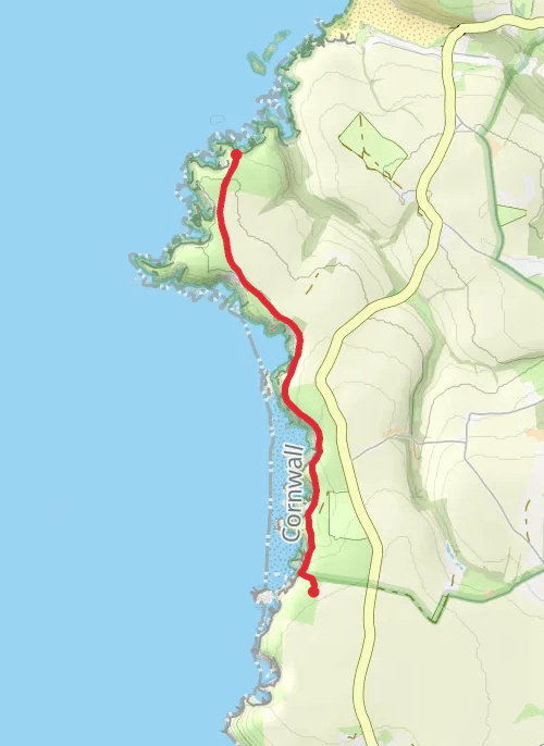 Cornwall Walking mobile static map
