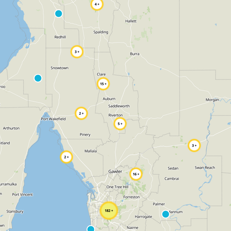 Clare and Gilbert Valleys Static Map