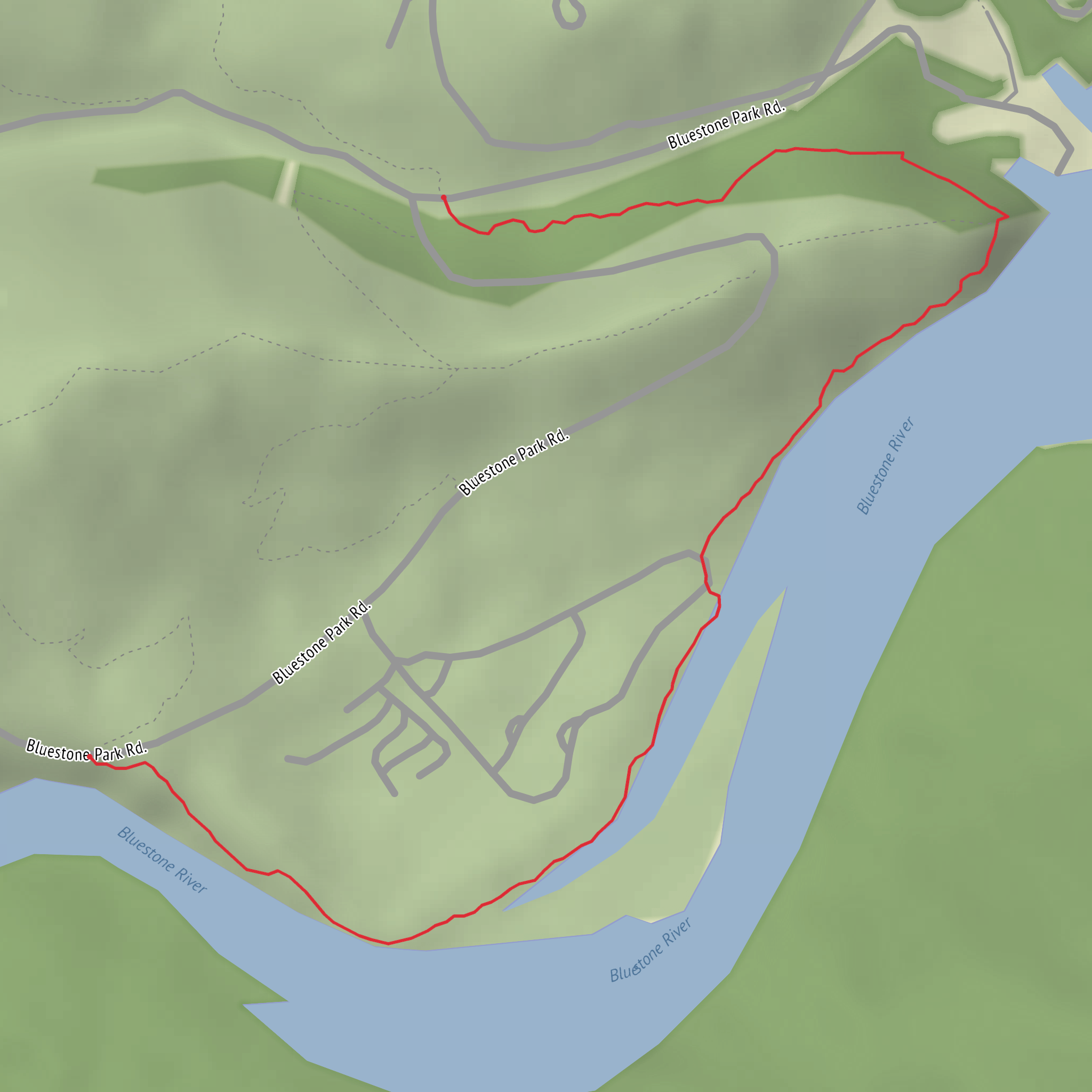 River View Trail mobile static map