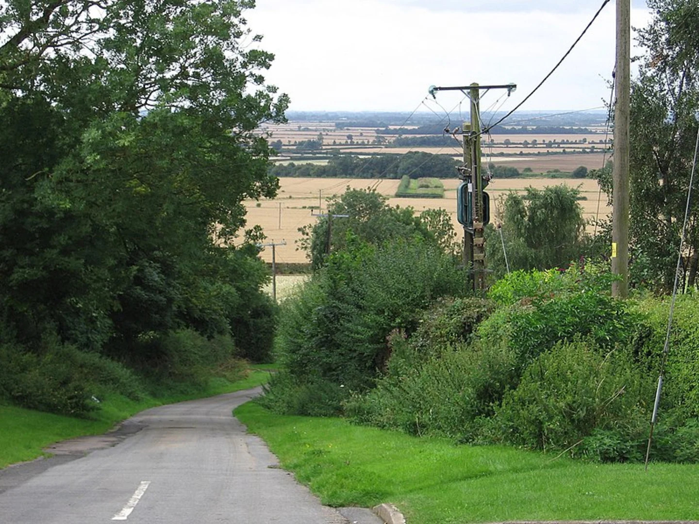 An image depicting the trail Navenby - Coleby and Boothby Graffoe and its surrounding area.