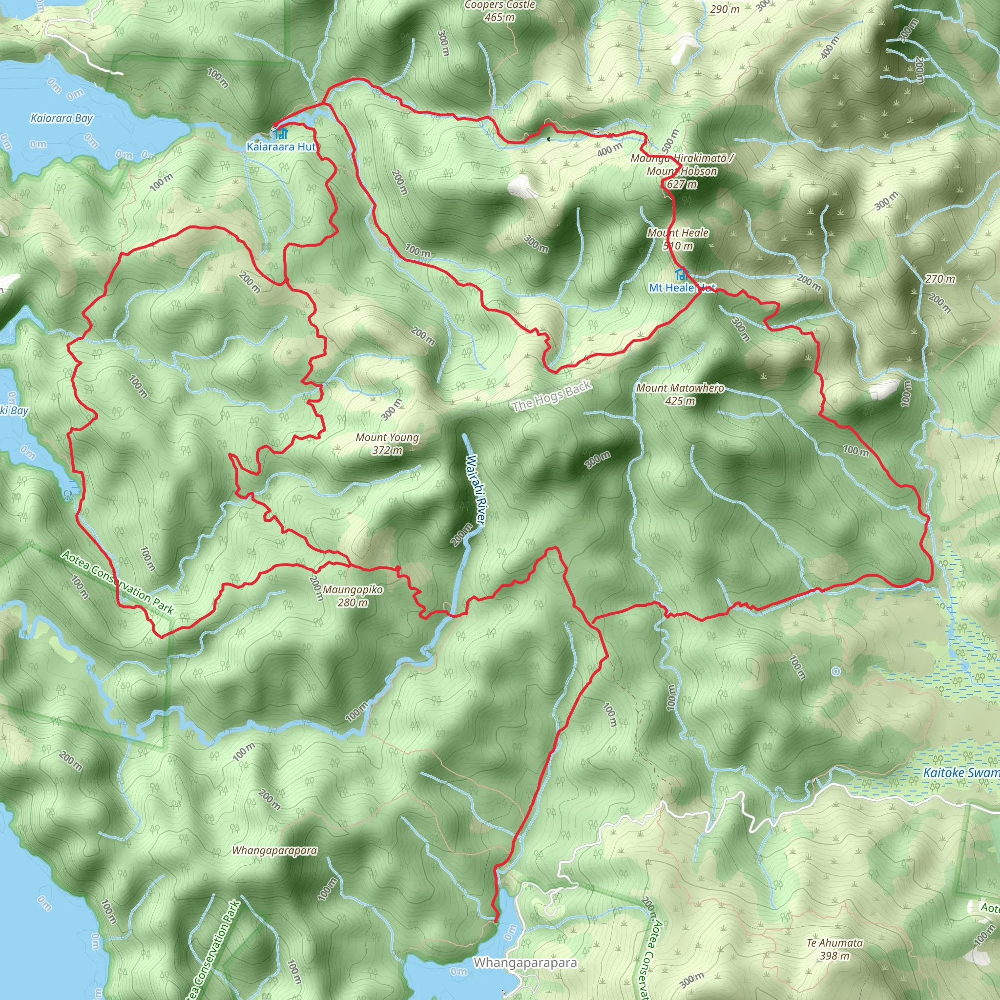 Aotea Track mobile static map