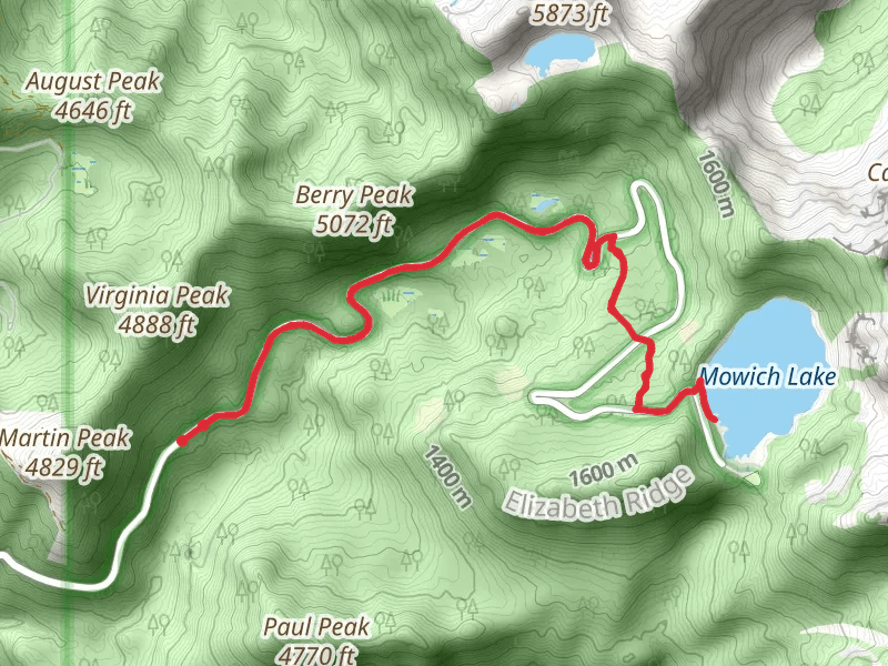 Mowich Lake via Grindstone Trail