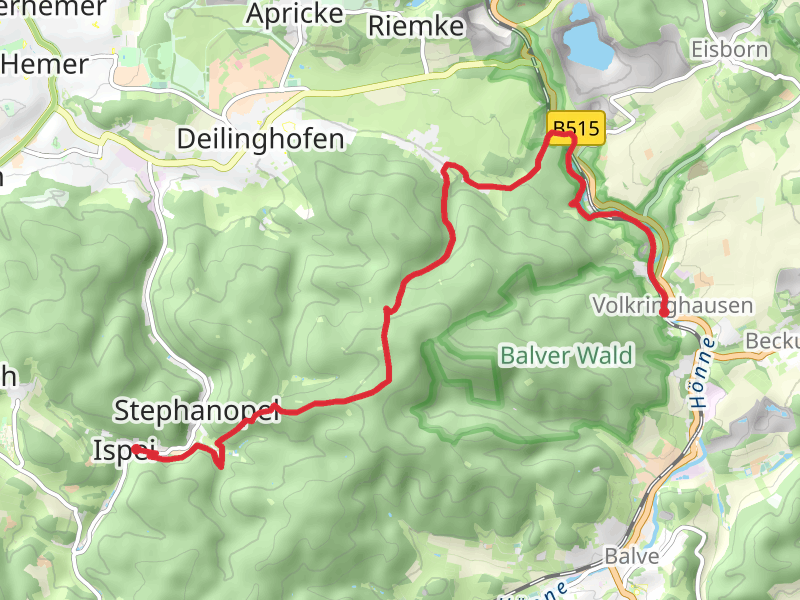 Ispei to Volkringhausen via Hoehlenweg