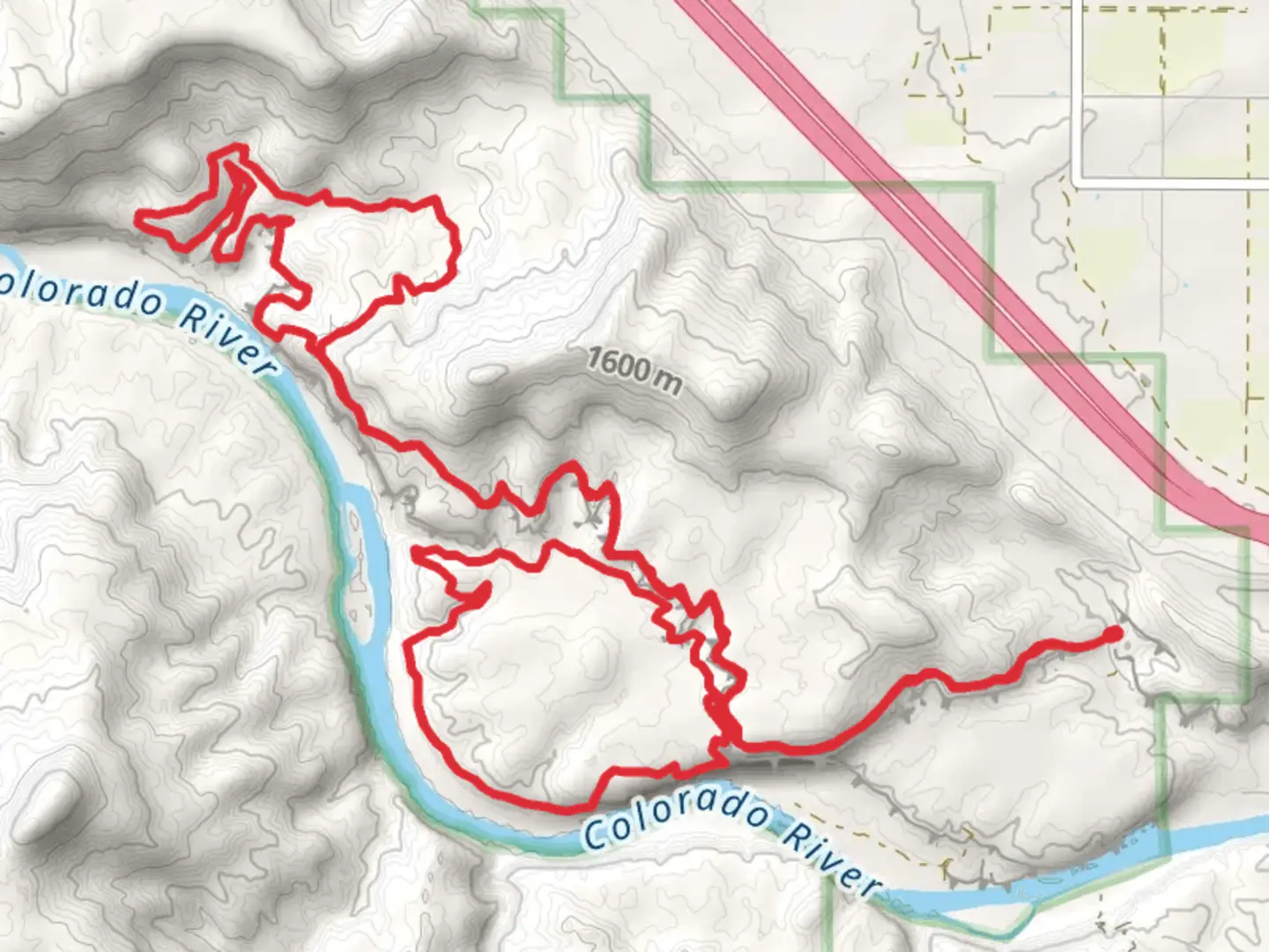 An image depicting the trail Mary's Trail, Steve's and Horsethief Bench Loop and its surrounding area.