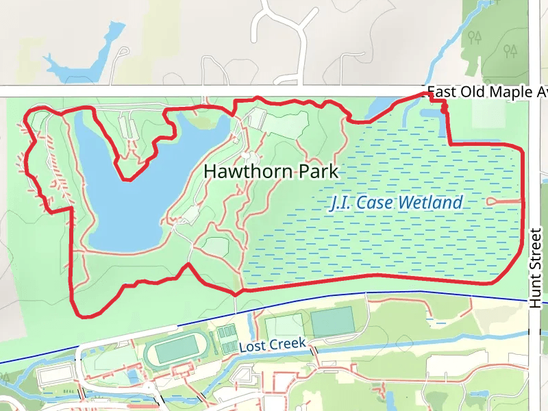 Maple Avenue Lake and J I Case Loop