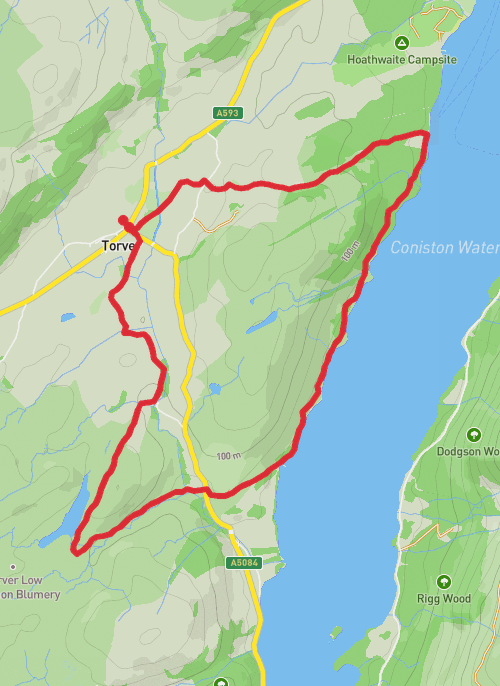 Torver-Lake Coniston mobile static map