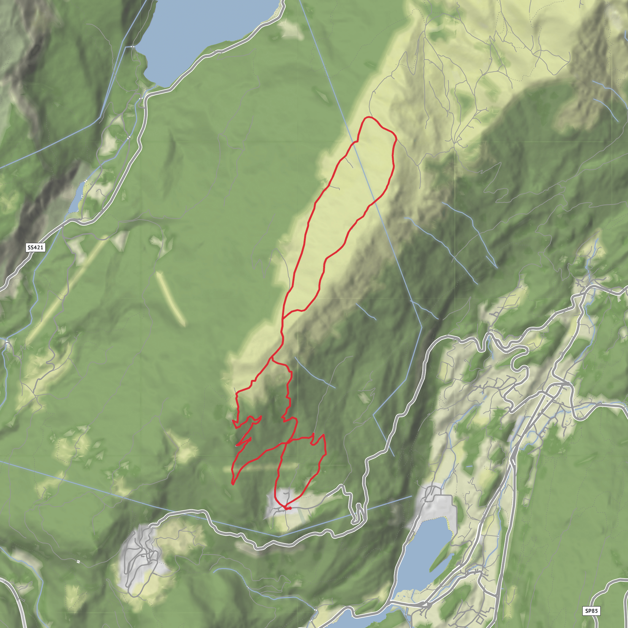 Monte Gazza mobile static map