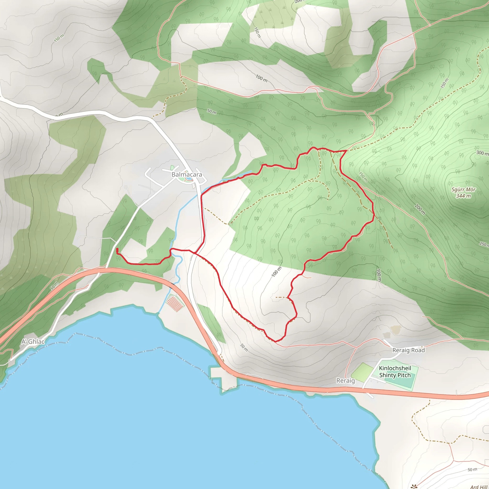 Skye View Loop Trail mobile static map