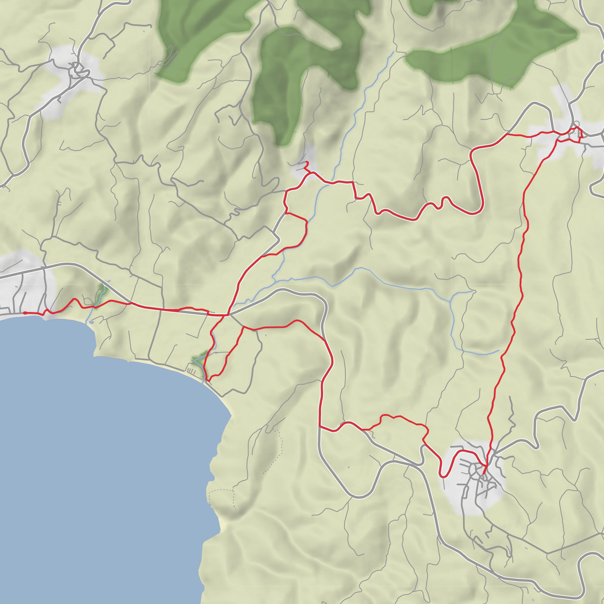 Finikounda to Akritouri mobile static map