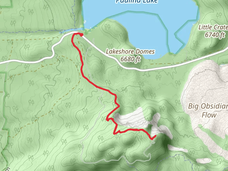 Paulina Lake to Paulina Peak