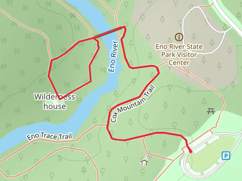 Eno River via Cox Mountain Trail