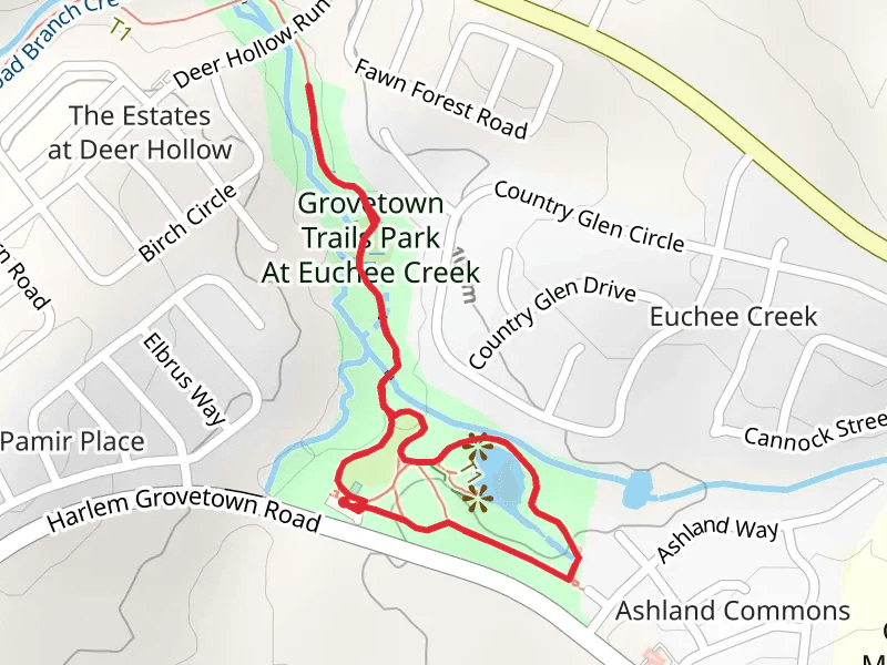 Old Granite Quarry Lake - Euchee Creek Greenway