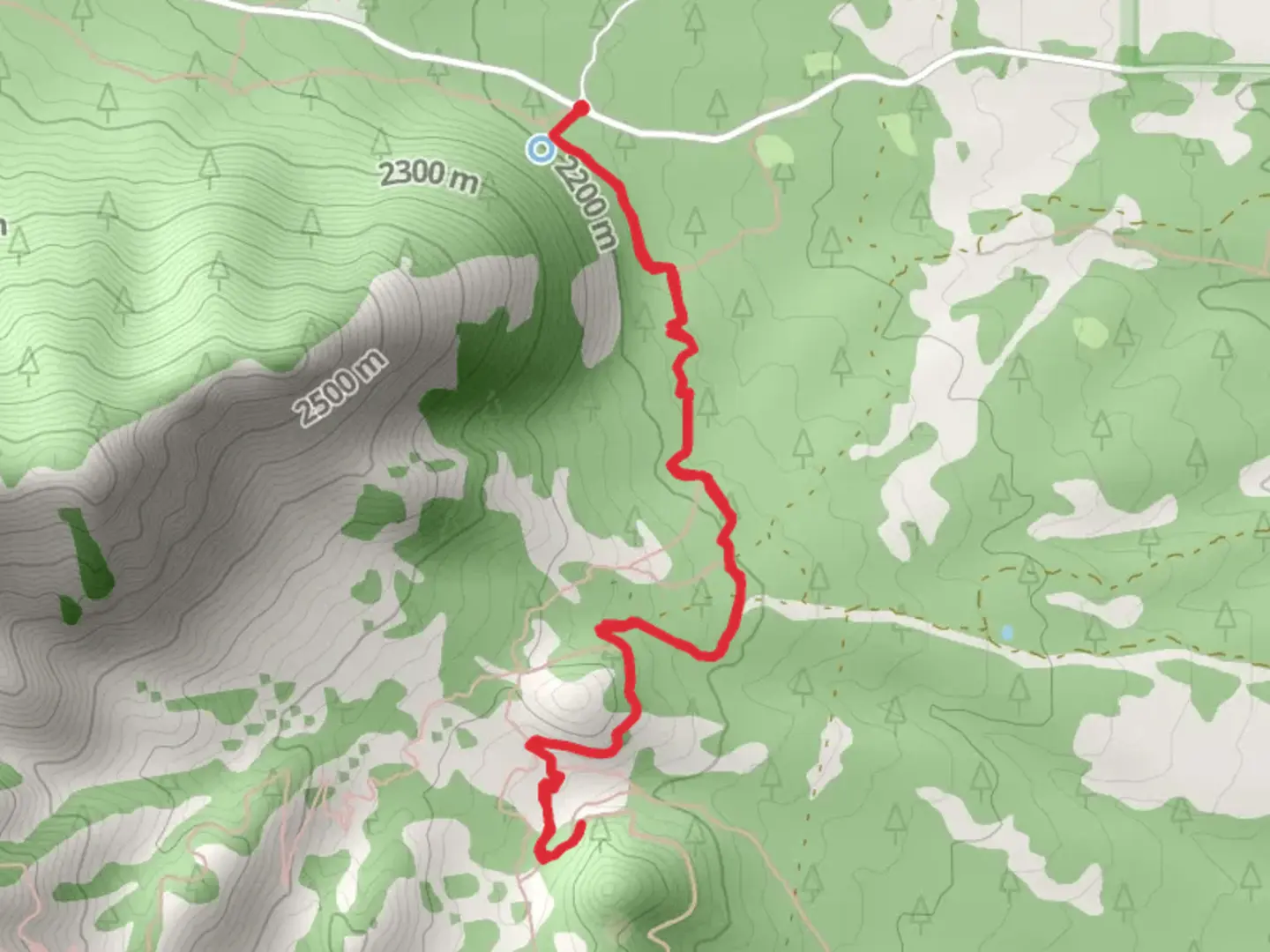 An image depicting the trail Arizona - Little Elden Trail and its surrounding area.
