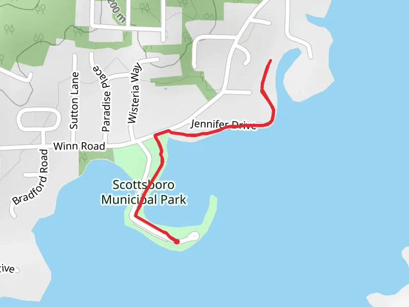 Scottsboro City Park Walking Trail