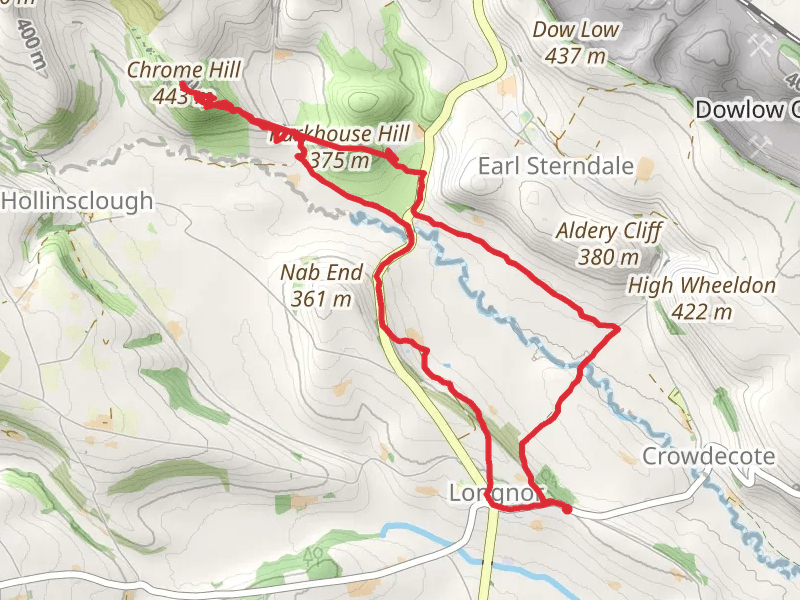 Hike on Parkhouse and Chrome Hills from Longnor thumbnail
