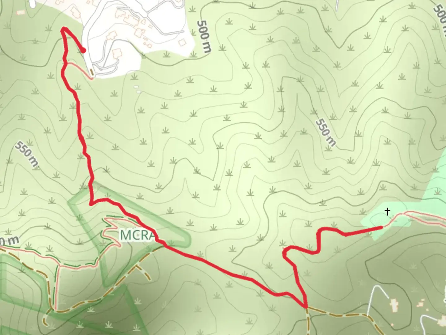 An image depicting the trail McGroarty Cultural Art Center Walk and its surrounding area.