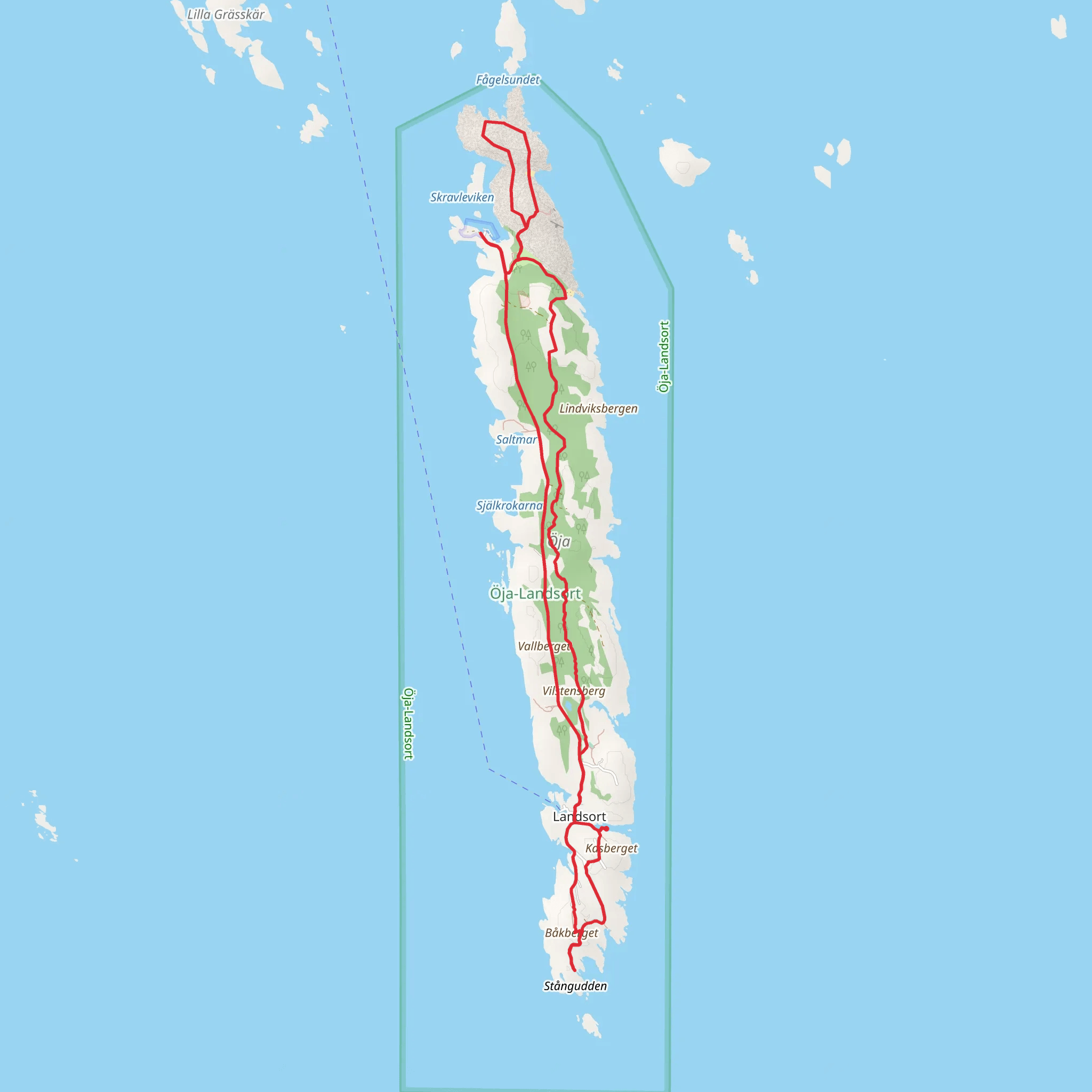 Stockholm Archipelago Trail - Landsort mobile static map