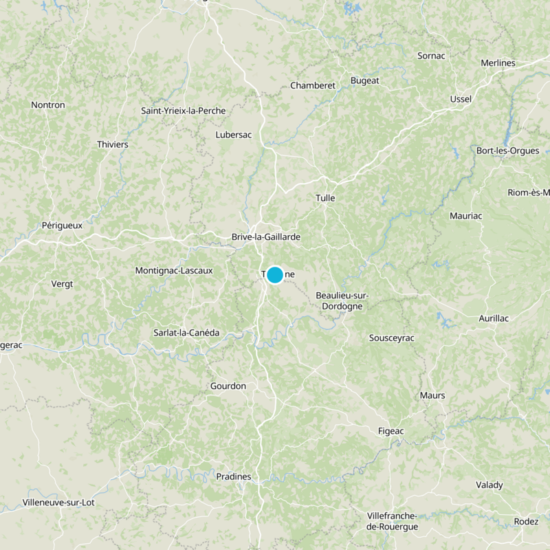 Brive-la-Gaillarde Static Map