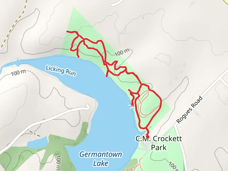 Germantown Lake - Red and Blue Loop Trail