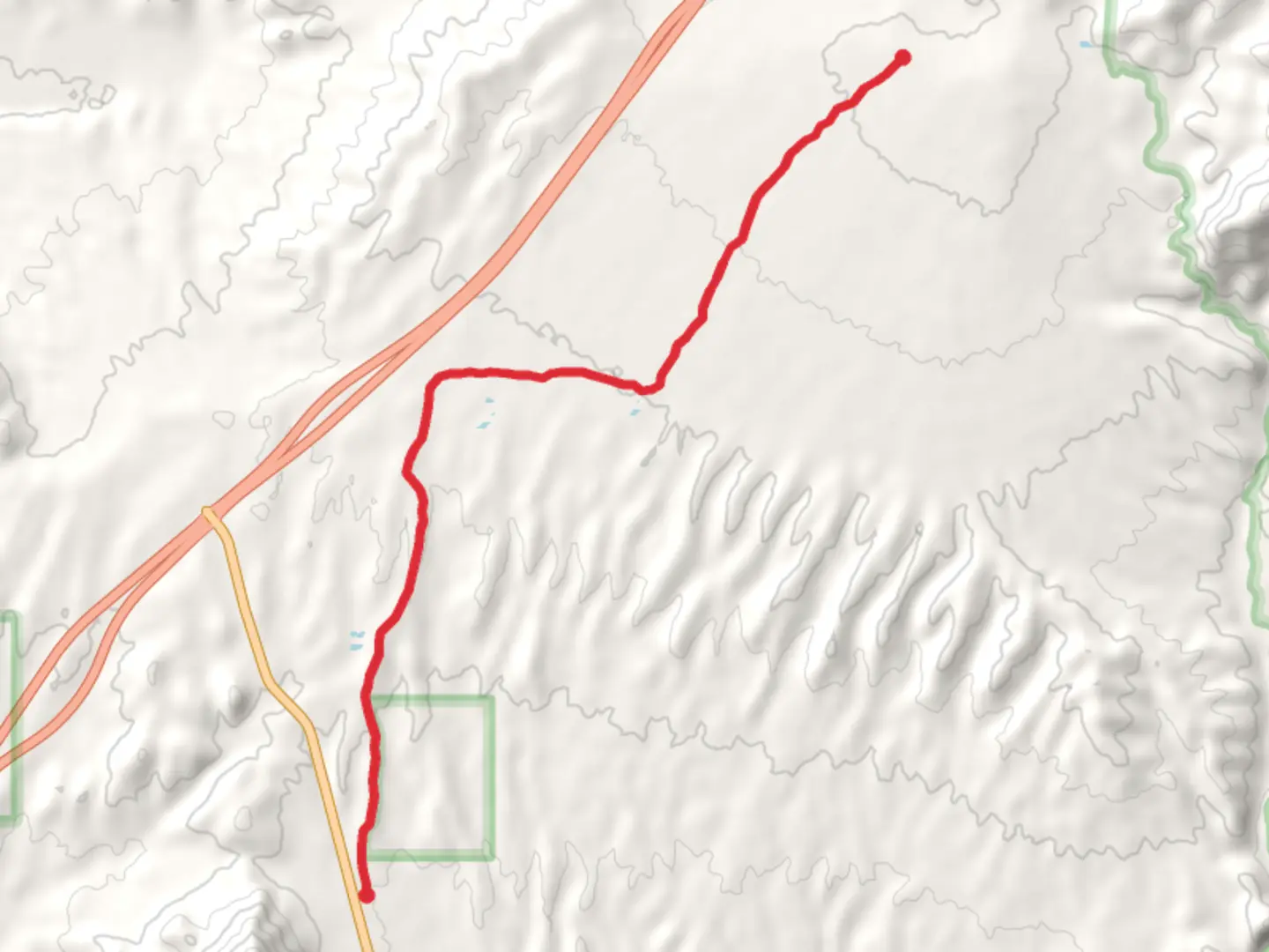An image depicting the trail North Bush Highway to Four Peaks - El Oso Road and its surrounding area.