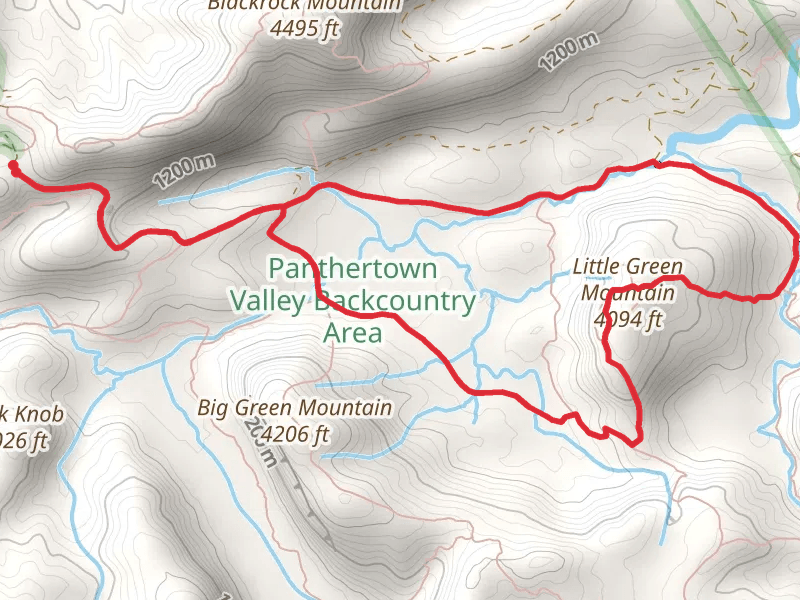 Panthertown Valley Trail, Little Green Mountain and Salt Rock Gap Loop