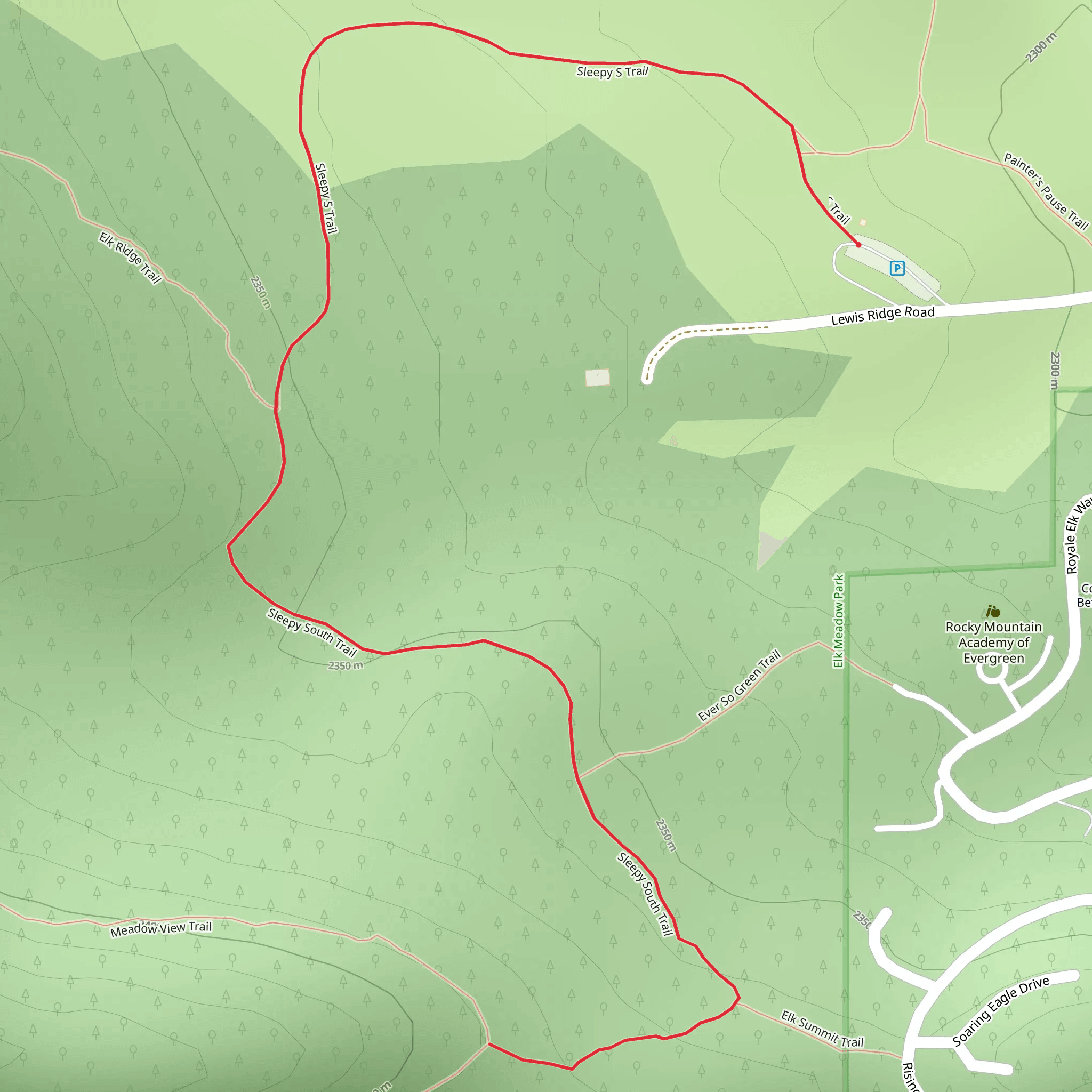 Sleepy's Trail mobile static map
