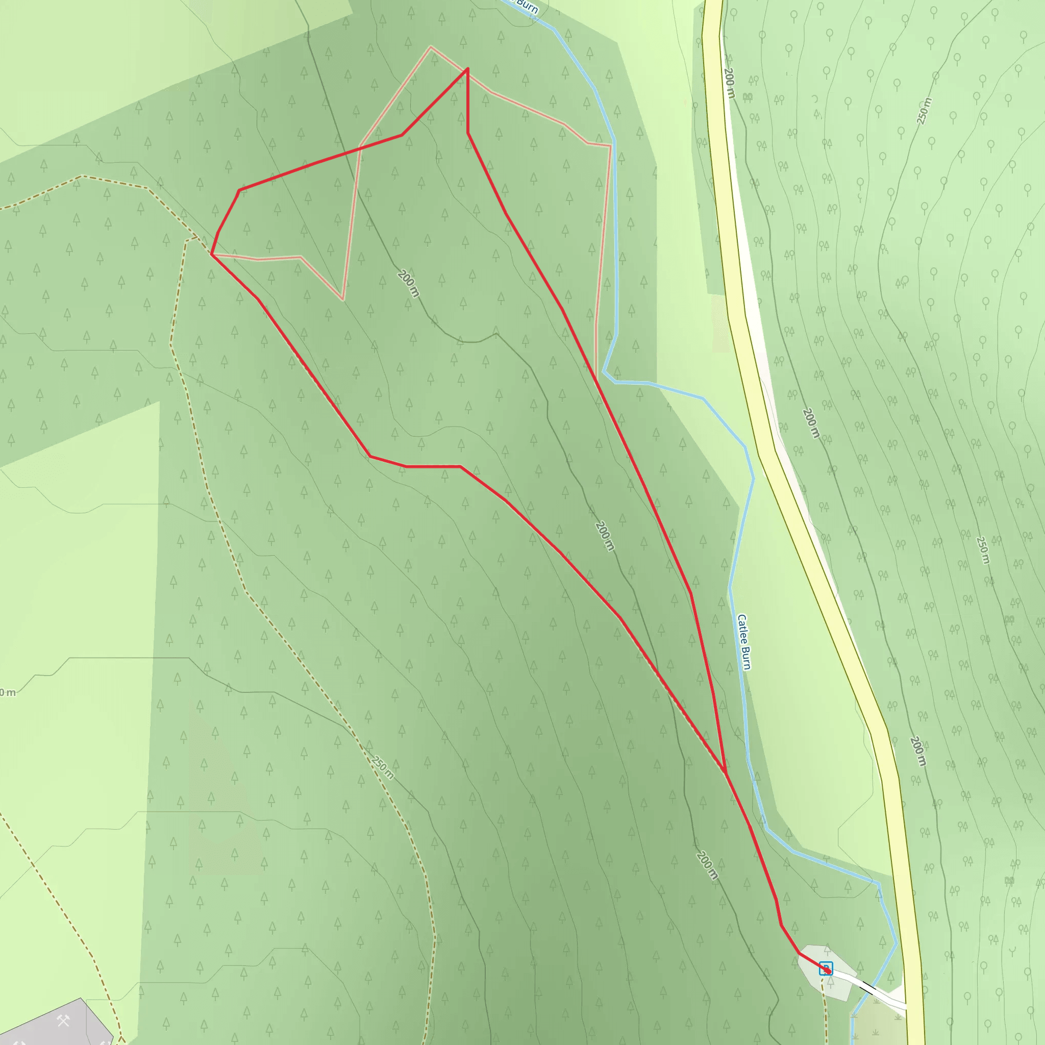 Jonny's Loop Trail from Wolfelee mobile static map