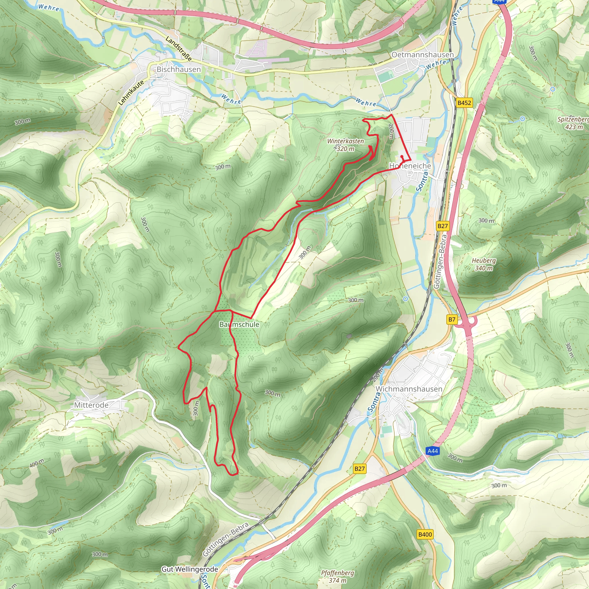 Elisabethpfad and Barbarossaweg Loop mobile static map
