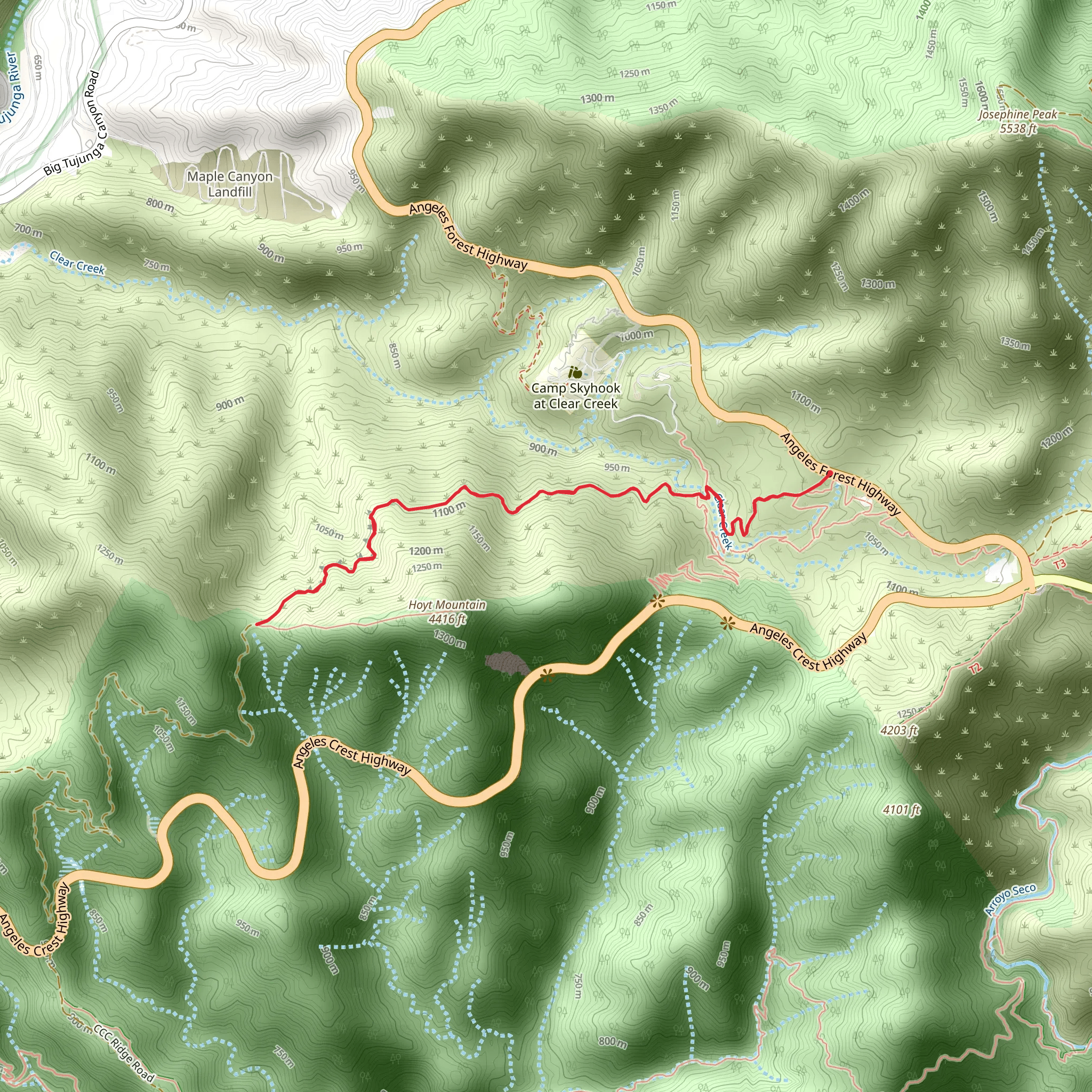 Telephone Trail mobile static map