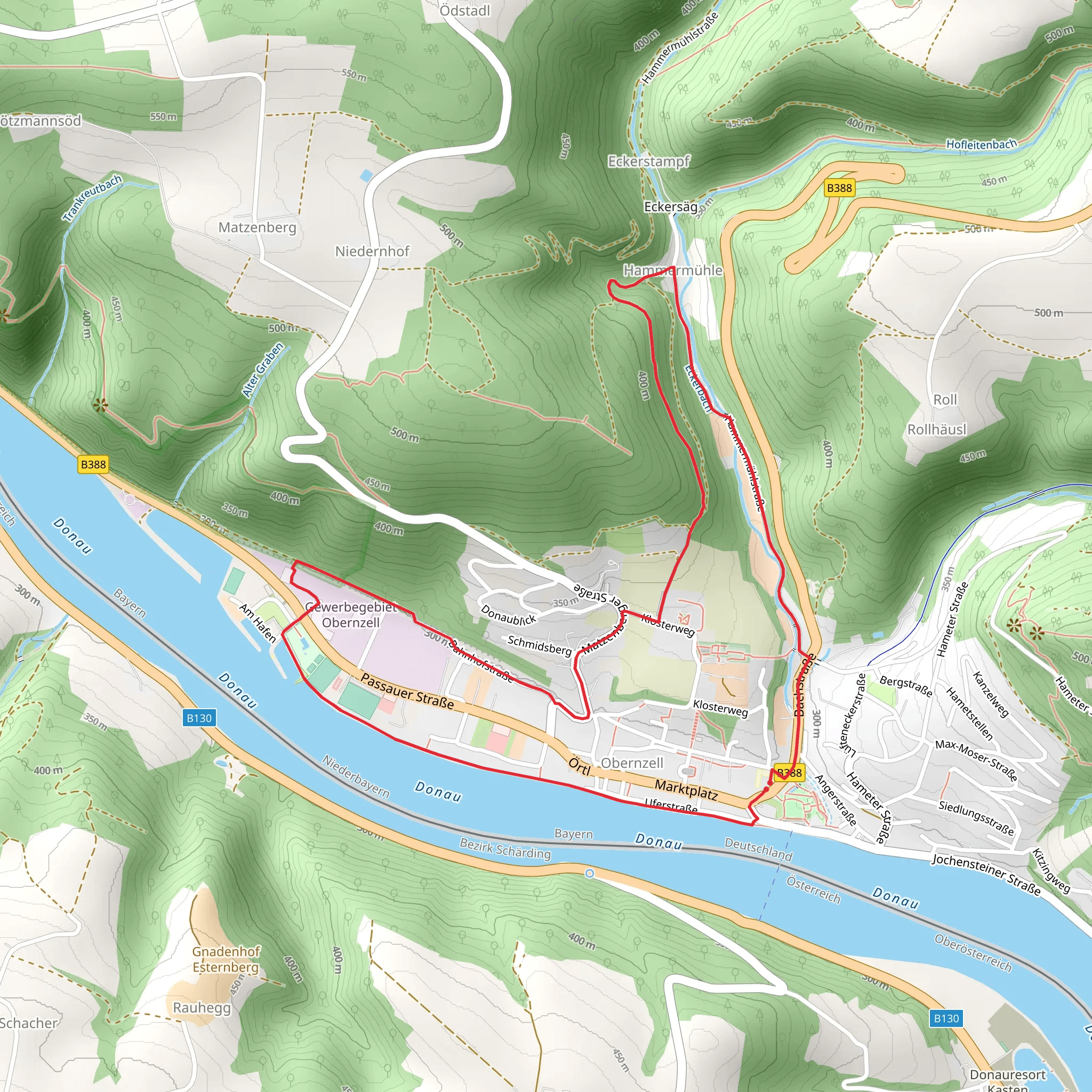 Treidelweg Loop mobile static map