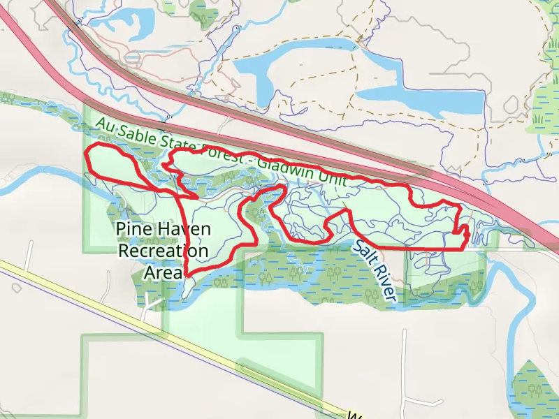 Pine Haven Recreational via Salt River Loop