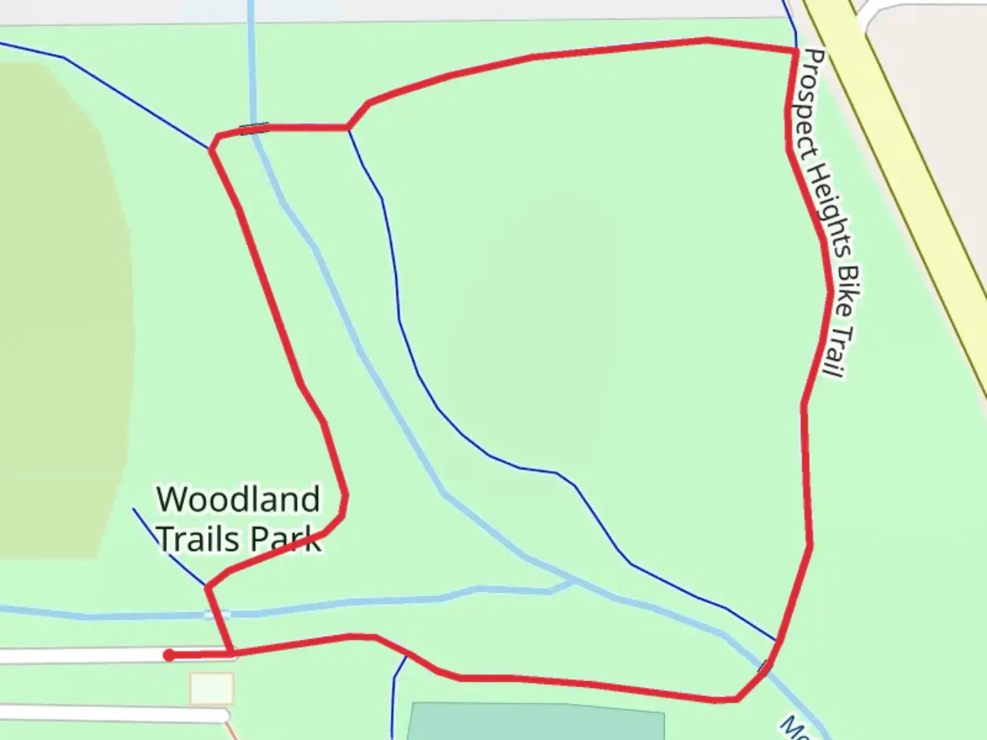 An image depicting the trail McDonald Creek Loop and its surrounding area.