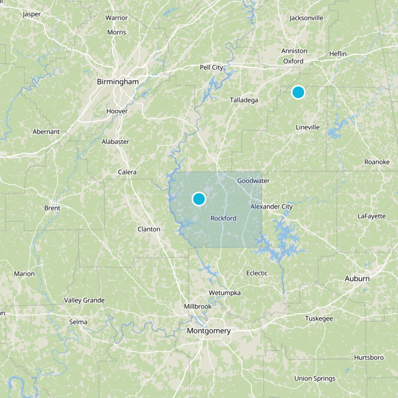 Coosa County Static Map