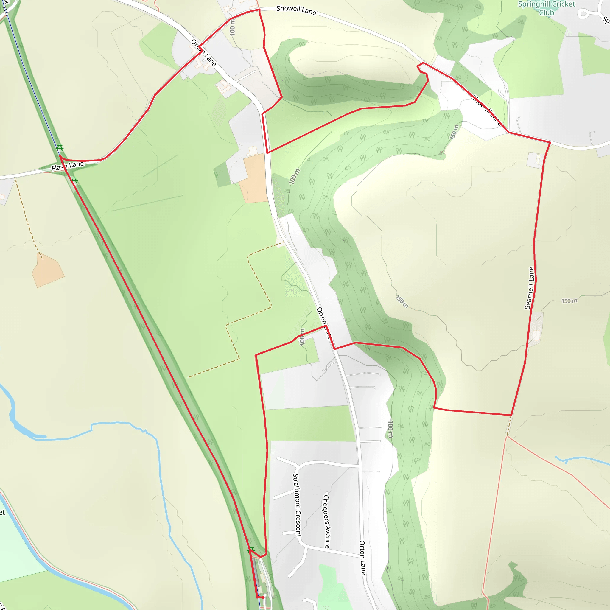 Orton Loop mobile static map