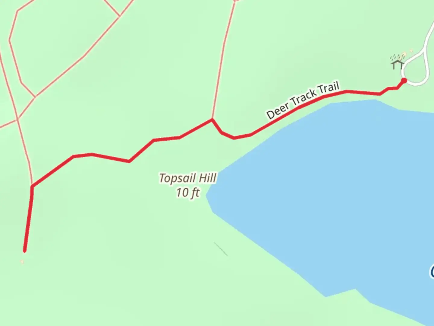 An image depicting the trail Topsail Hill and its surrounding area.